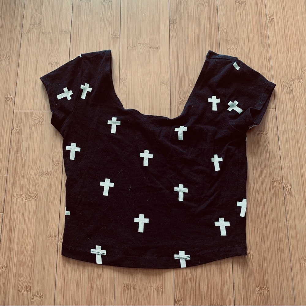 Garage across Crop Top